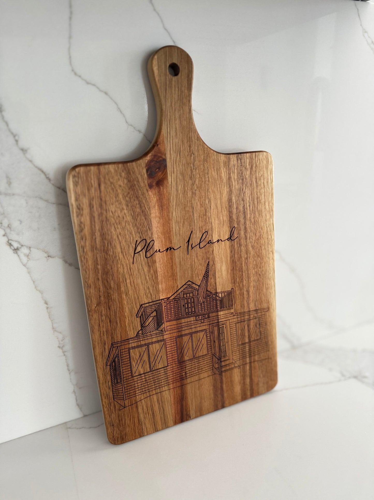 House Portrait Cutting Board