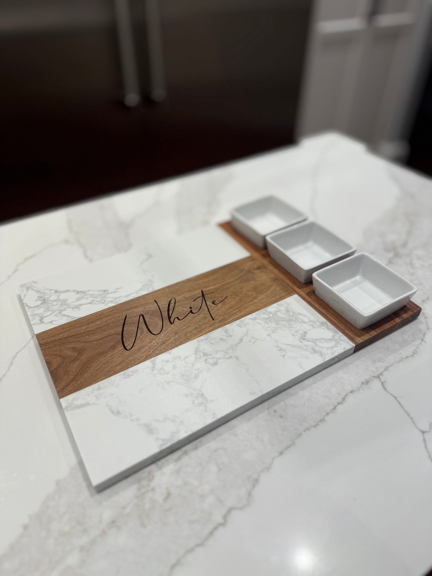 Marble Charcuterie Board Set